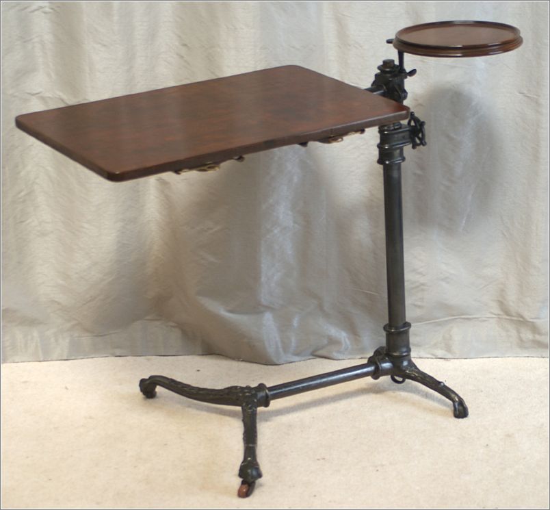 7004 Patent Antique Reading Table, Stand (J Foot Adapta Table) (1)